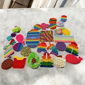 Lot of 35 Pop It Fidget Toy Set